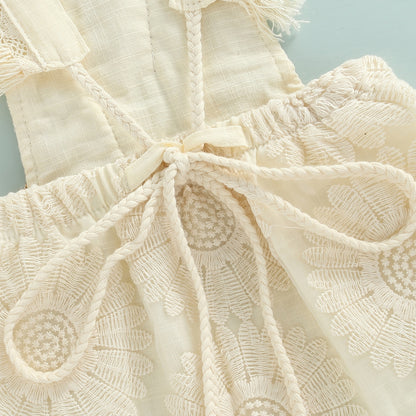 Body infantil beige con mariposa