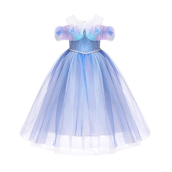 Vestido de Princesa Strass y Borboletinhas 