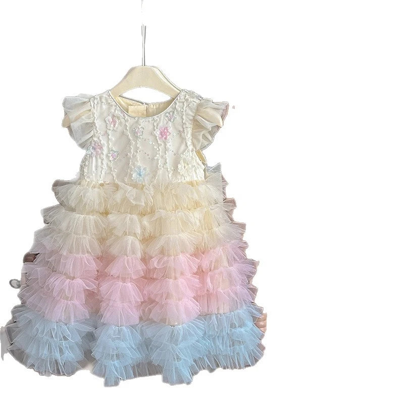 Cake-Puff Sleeve Gorgeous Princess Dress