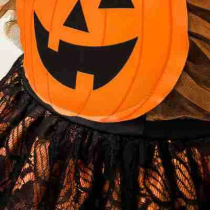 Kids Girls Halloween Pumpkin Tutu Dress