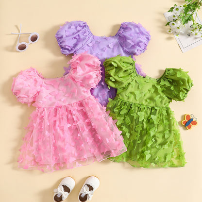 Vestido infantil de mariposa 