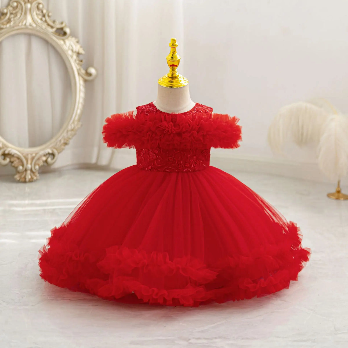 Children Pageant Dress New Baby Birthday Party Dress