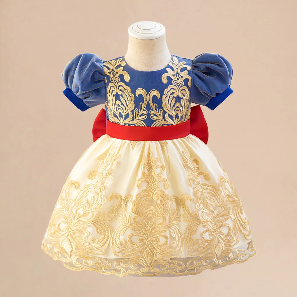 Girls Snow White Princess Dresses Kid Cosplay Gown Girl Halloween