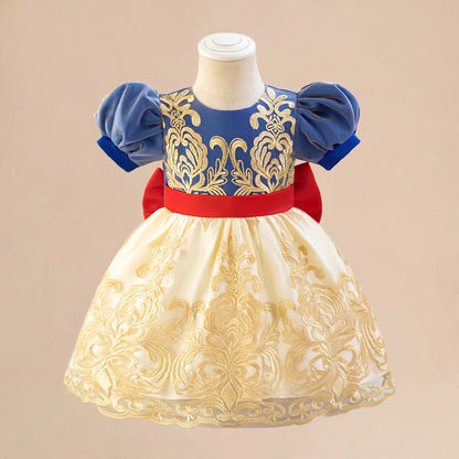 Girls Snow White Princess Dresses Kid Cosplay Gown Girl Halloween
