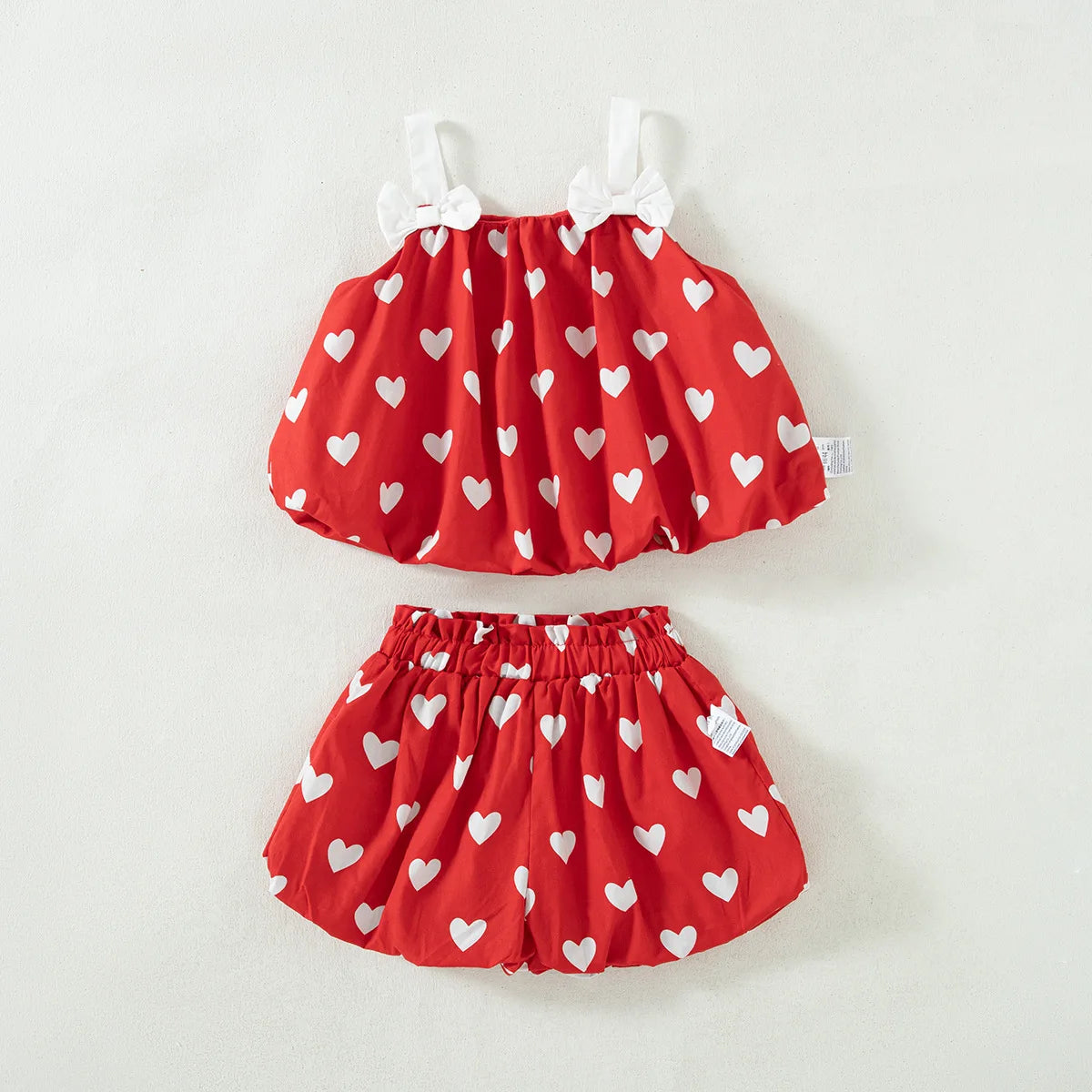 Summer Baby Sleeveless Bow Children Sets