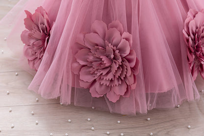 Elegant Girl Princess Dress Small Flying Sleeves