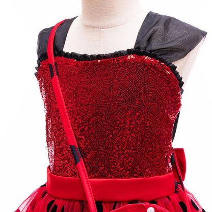 Girl Polka Dot Princess Dress Ladybug Dress