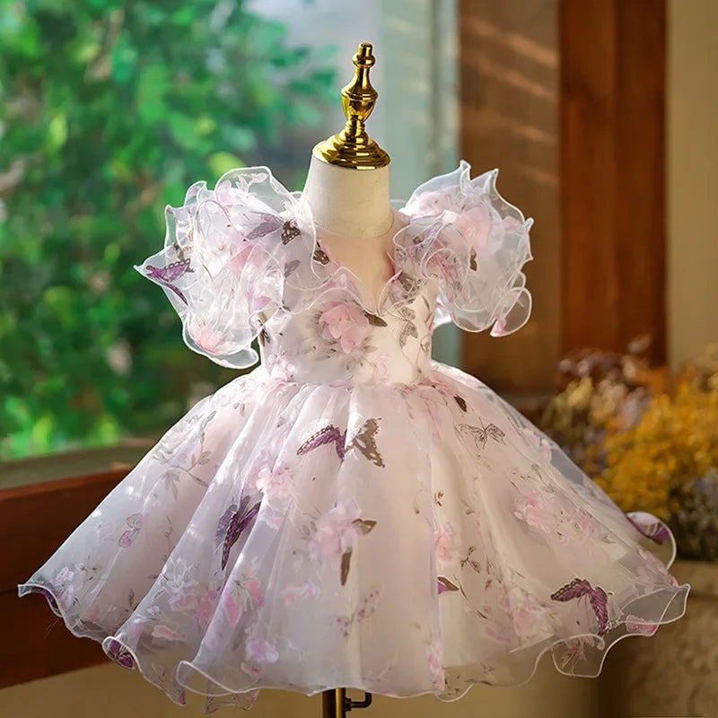 Flower Girl Dresses For Weddings Fairy Princess Ball Gown Dresses