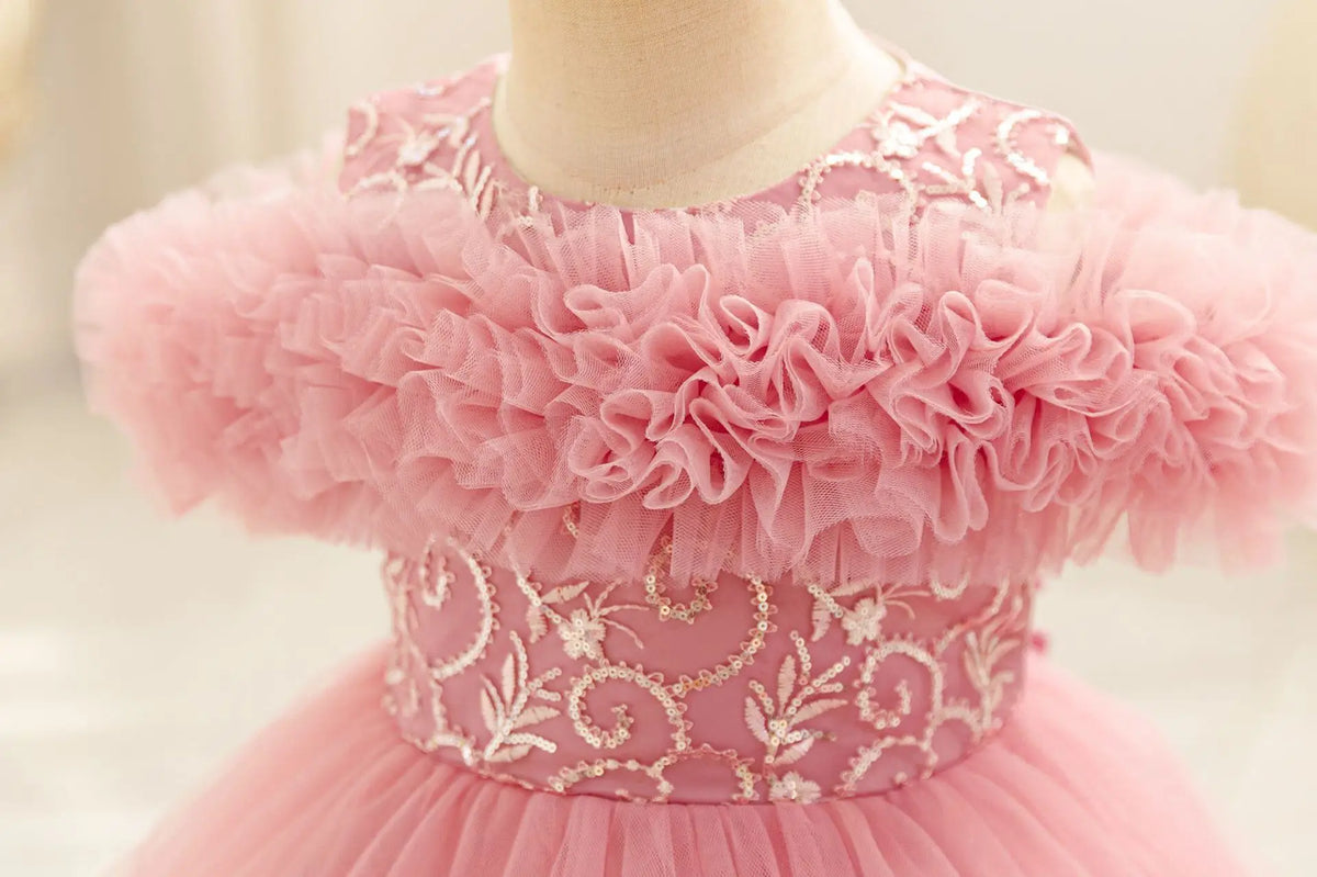 Children Pageant Dress New Baby Birthday Party Dress