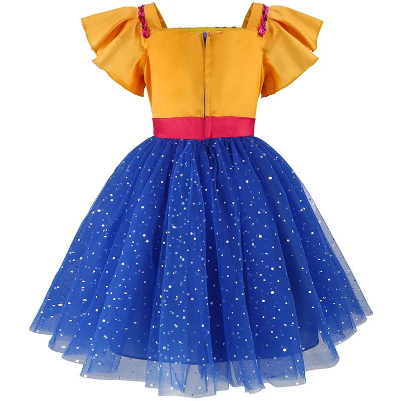 Popular Casual Dress with Small Flying Sleeves