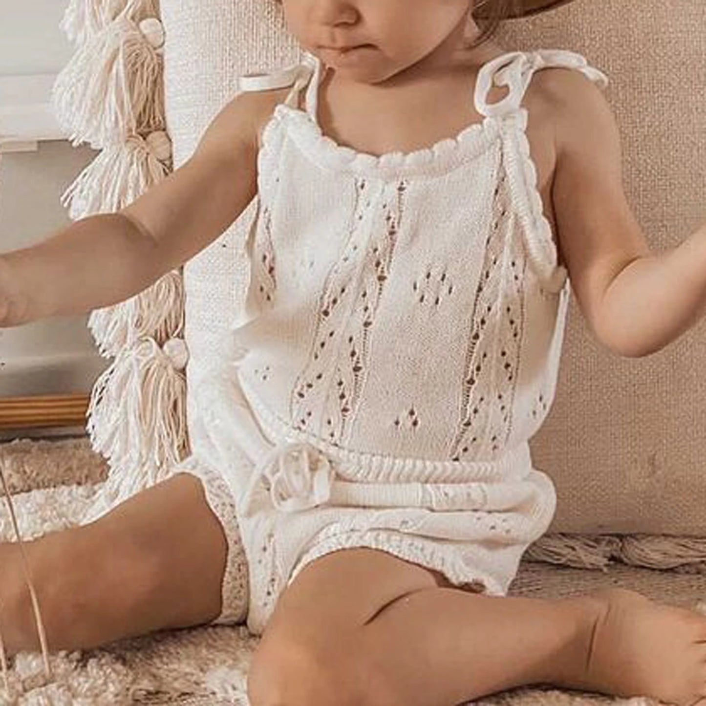 Conjunto vintage de bebé de 2 piezas