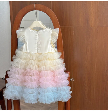 Cake-Puff Sleeve Gorgeous Princess Dress