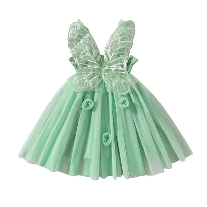 Vestido de alas de mariposa
