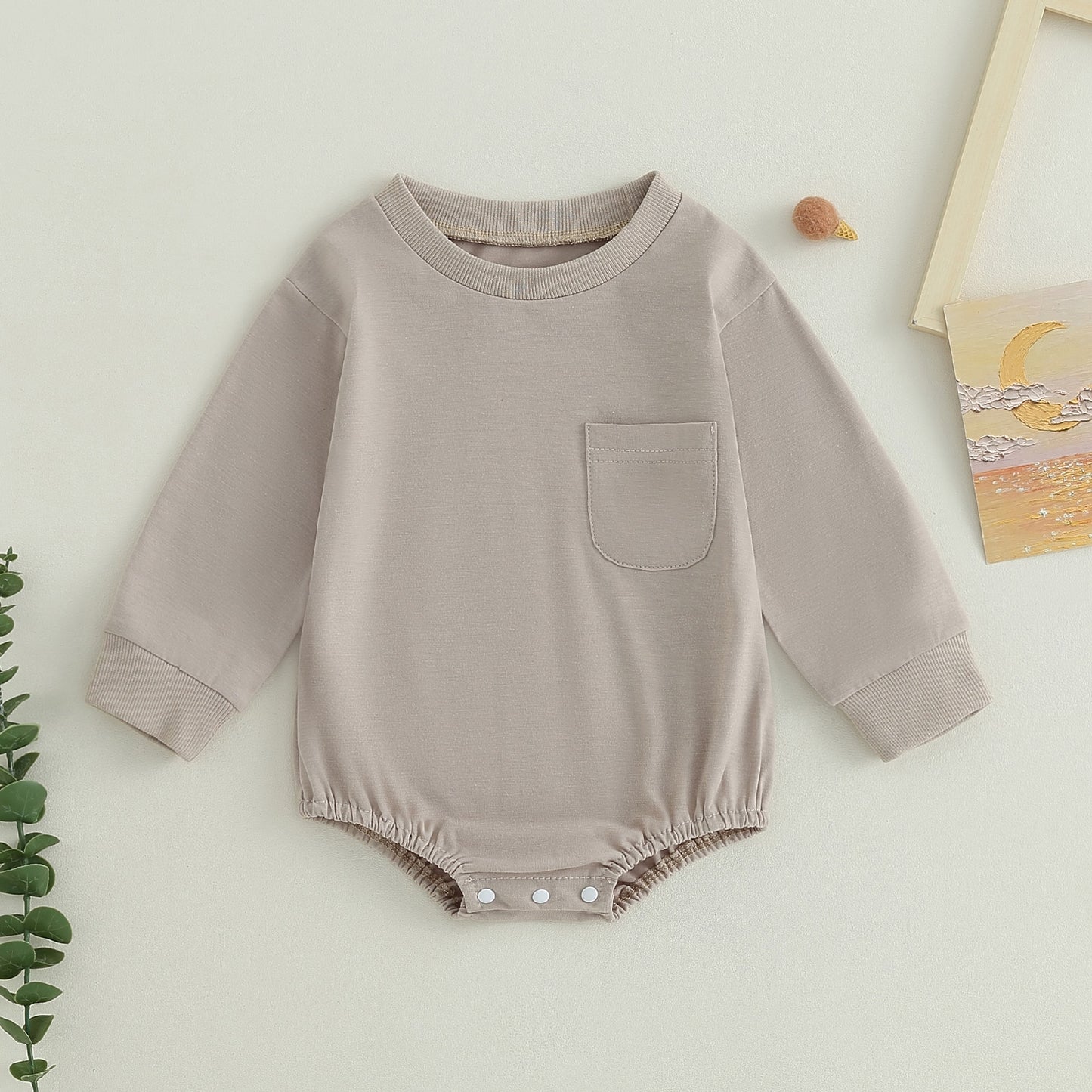 Body básico infantil con bolsillo