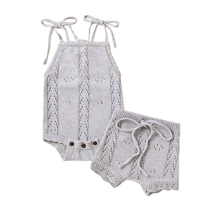 Conjunto vintage de bebé de 2 piezas