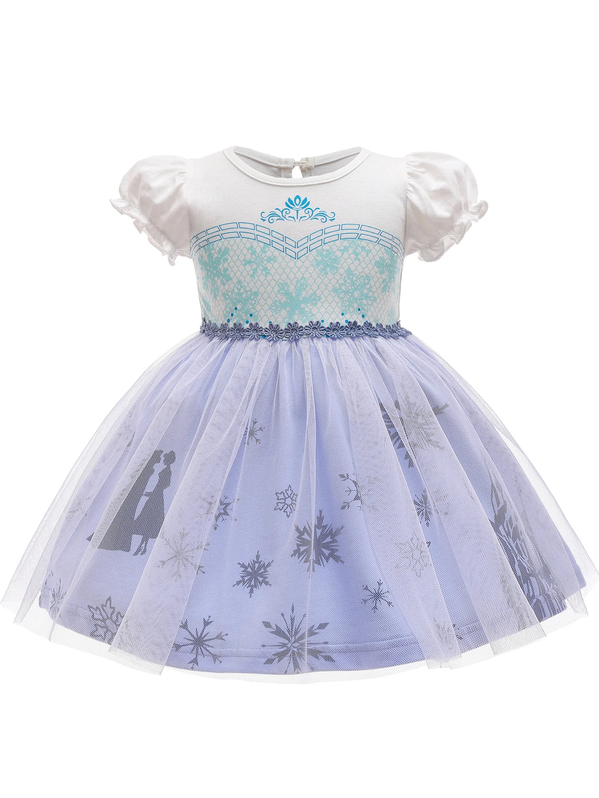 Round Neck Dress Children  Mesh Tulle Dress