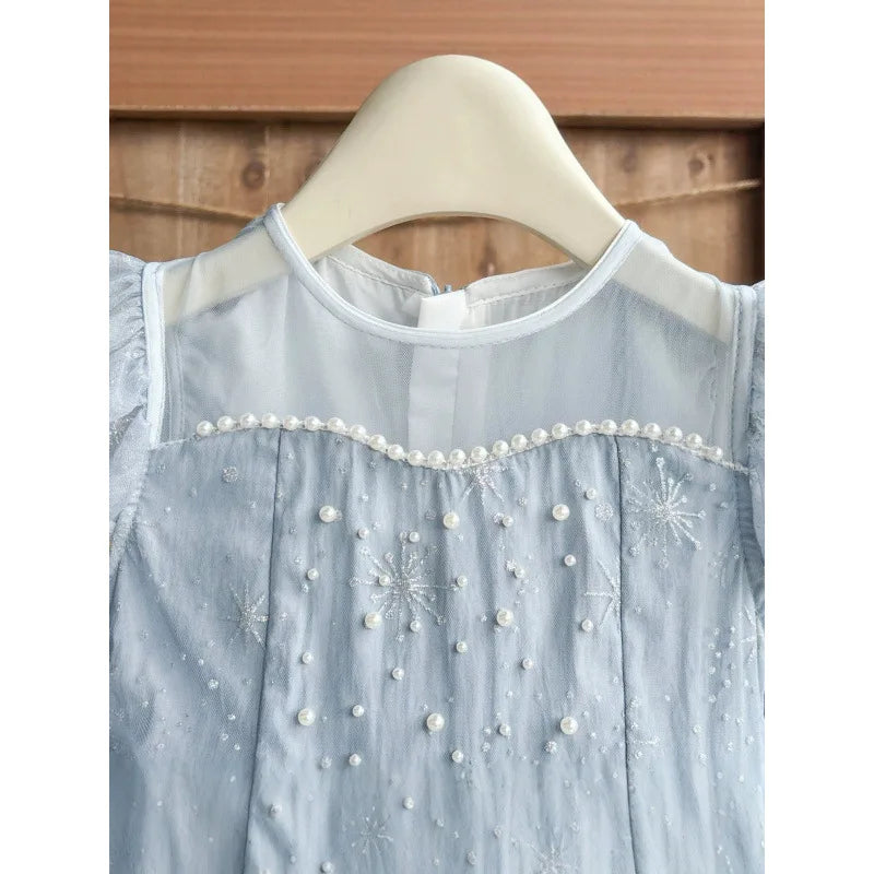 Blue Princess Dress Birthday Gift Dress