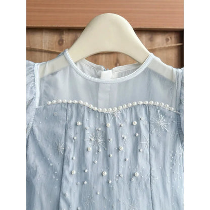 Blue Princess Dress Birthday Gift Dress