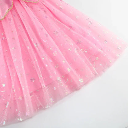 Children's Party Dress in Sparkly Pink