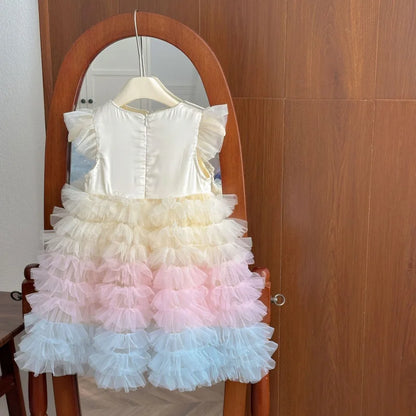 Cake-Puff Sleeve Gorgeous Princess Dress