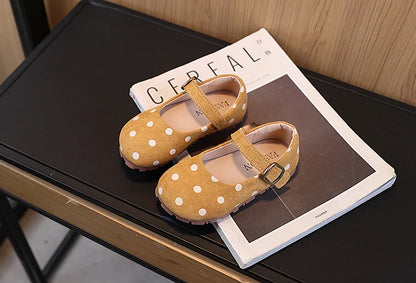 Girls Polka Dot Shoes Cute Children Princess Dress Shoes