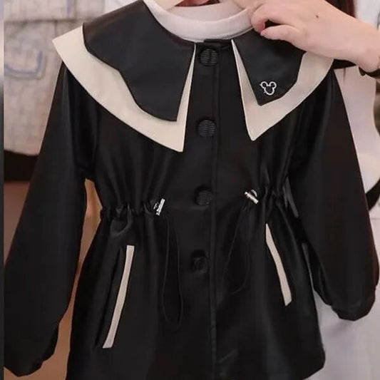 Chaqueta de mujer para niños con cuello 