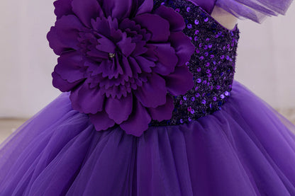 Elegant Girl Princess Dress Small Flying Sleeves