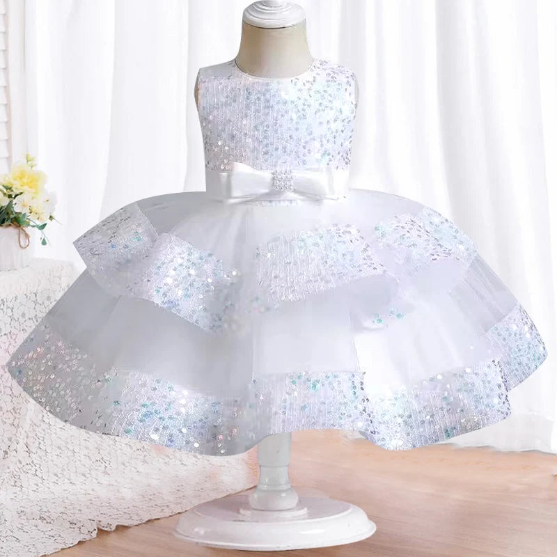 First Birthday Party Fluffy Mesh Tutu Dress