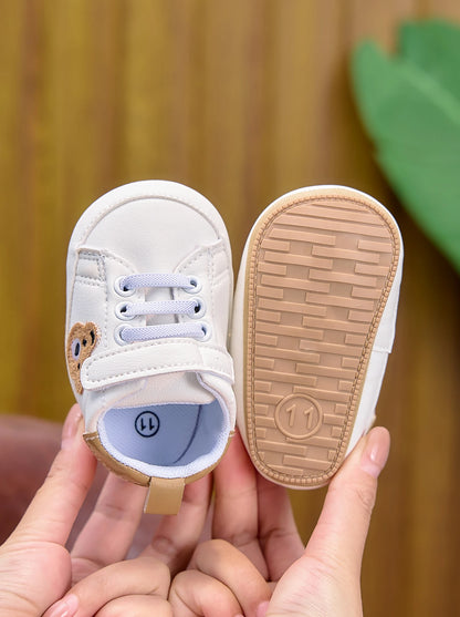 Baby Sneakers Cartoon Bear Embroidery Baby Shoes