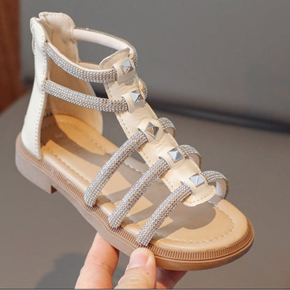 Sandalia de gladiador con strass para niños 