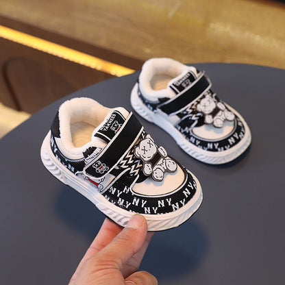 Zapatillas de velcro y oso de Nueva York para niños 