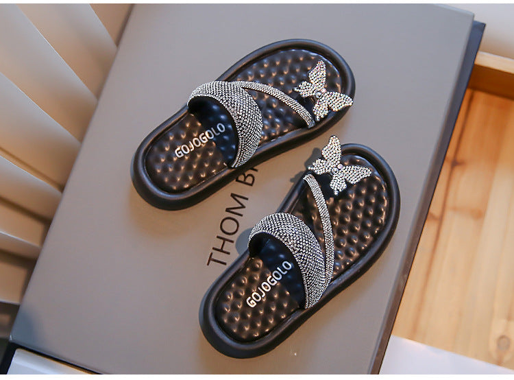 Sandalia infantil Butterfly Strass 