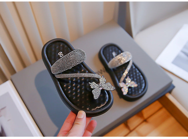Sandalia infantil Butterfly Strass 