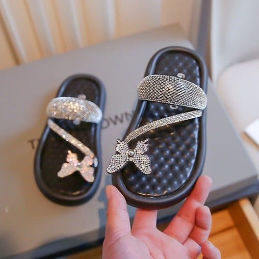 Sandalia infantil Butterfly Strass 