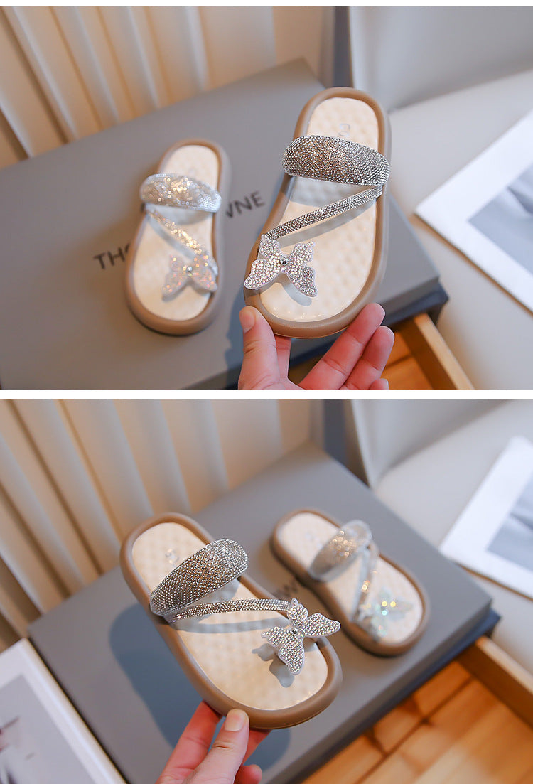 Sandalia infantil Butterfly Strass 