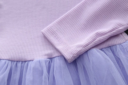 Vestido de tul + chaqueta de cerezas 
