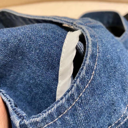 Conjunto de jeans con botones para mujer y niño 