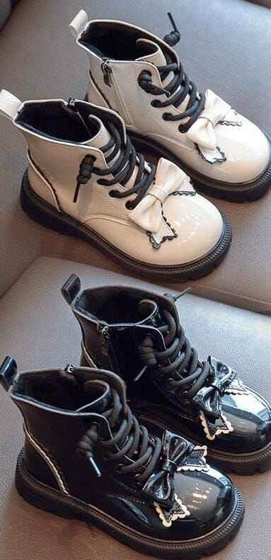 Bota con cordones para mujer y niño 