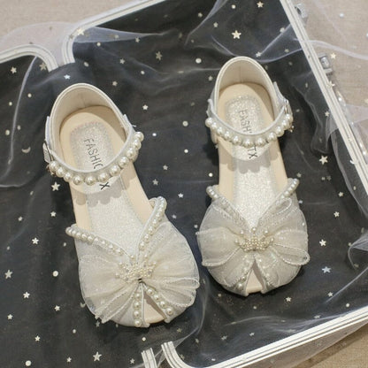Sandalia con lazo de perla para mujer 