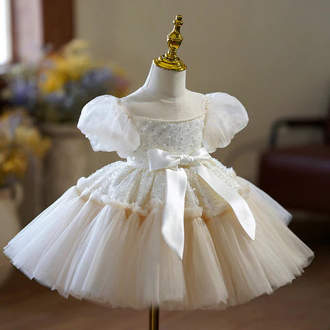 Shiny Bow Children's Dress