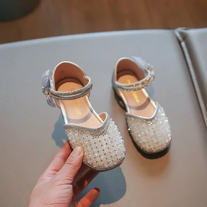 Bailarinas para niña con lazo de strass 