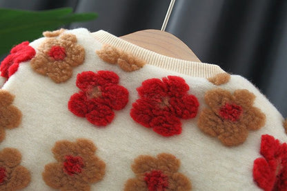Blusa de mujer para niños con forro floral 