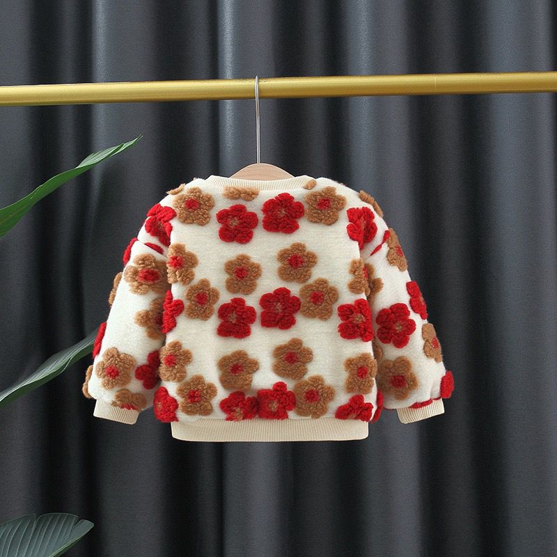 Blusa de mujer para niños con forro floral 