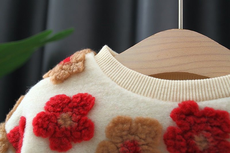 Blusa de mujer para niños con forro floral 