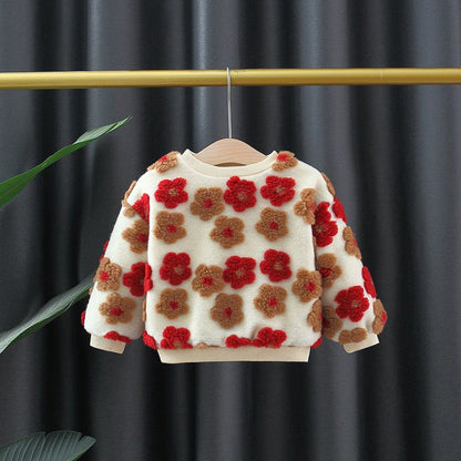 Blusa de mujer para niños con forro floral 
