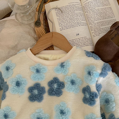 Blusa de mujer para niños con forro floral 