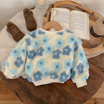 Blusa de mujer para niños con forro floral 