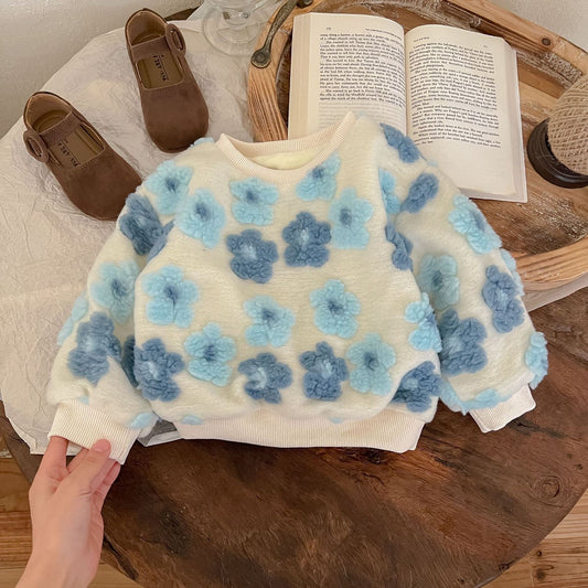 Blusa de mujer para niños con forro floral 