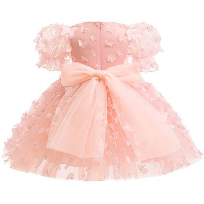 Vestido de mariposa de tul para niña 