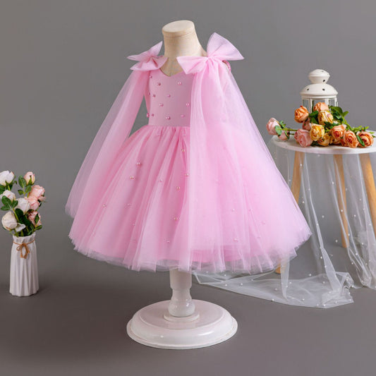 Tulle Bow Children's Party Dress
